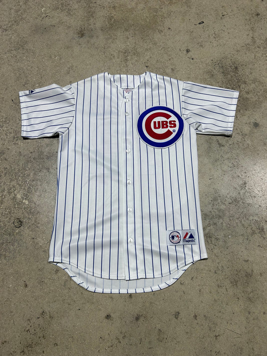 Alfonso Soriano Chicago Cubs Jersey #12 - White/Blue Size Small
