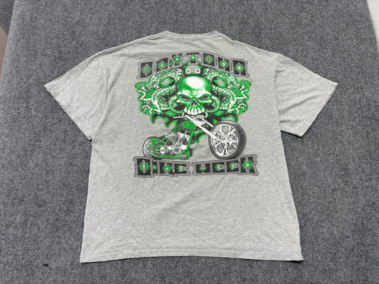 2007 Daytona Bike Week Dragon Tee - Grey / Green Size XL