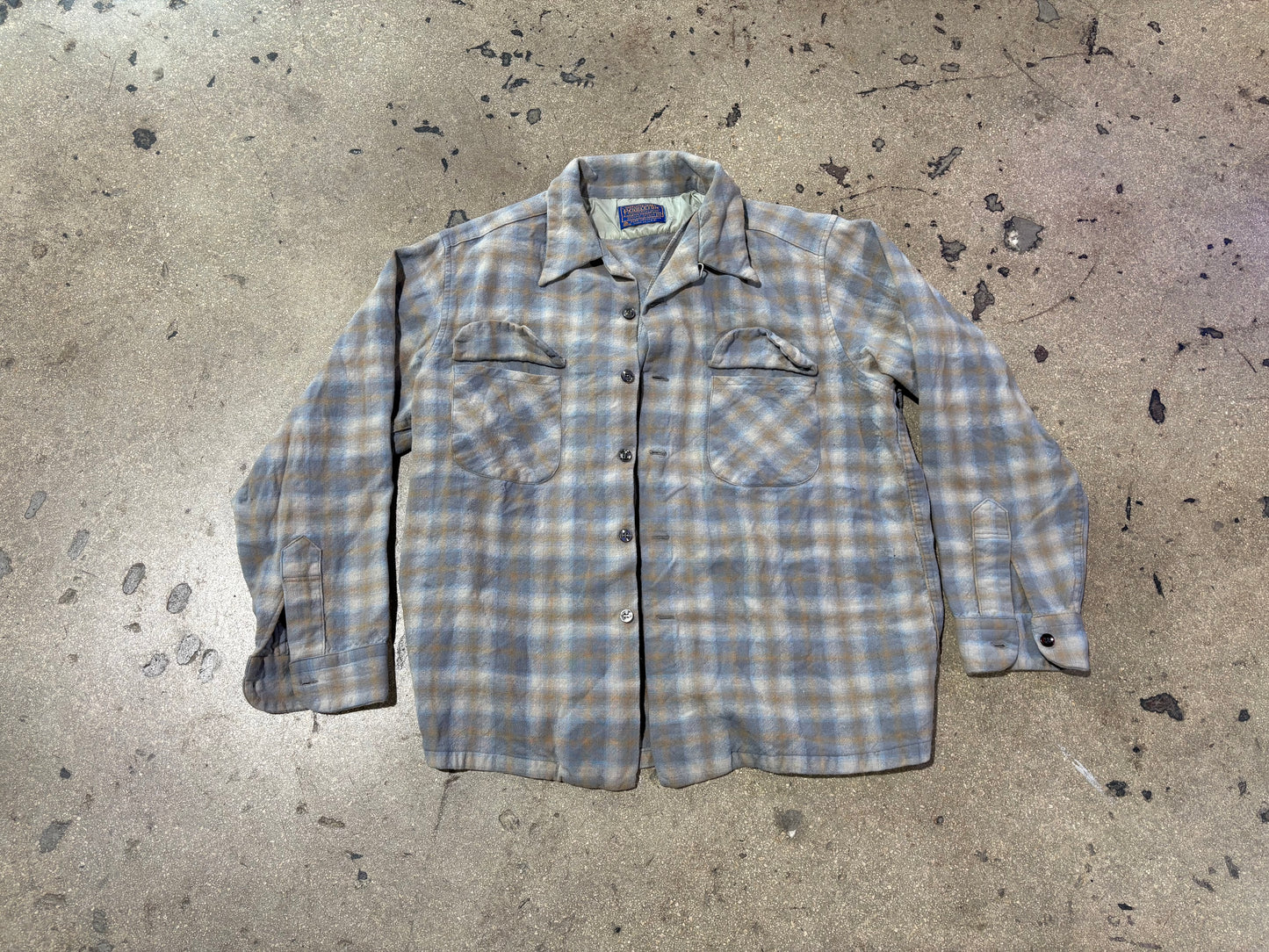Pendleton Flannel Shirt - Blue Size XL