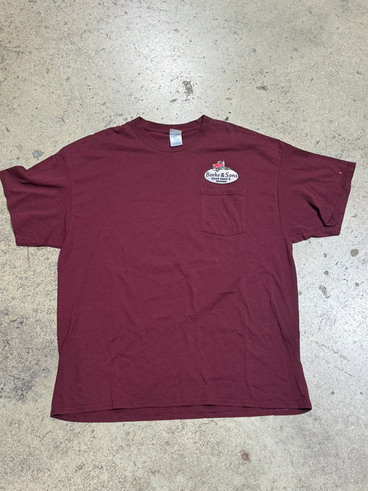 Boeke & Sons Truck Sales Pocket Tee - Red Size XXL