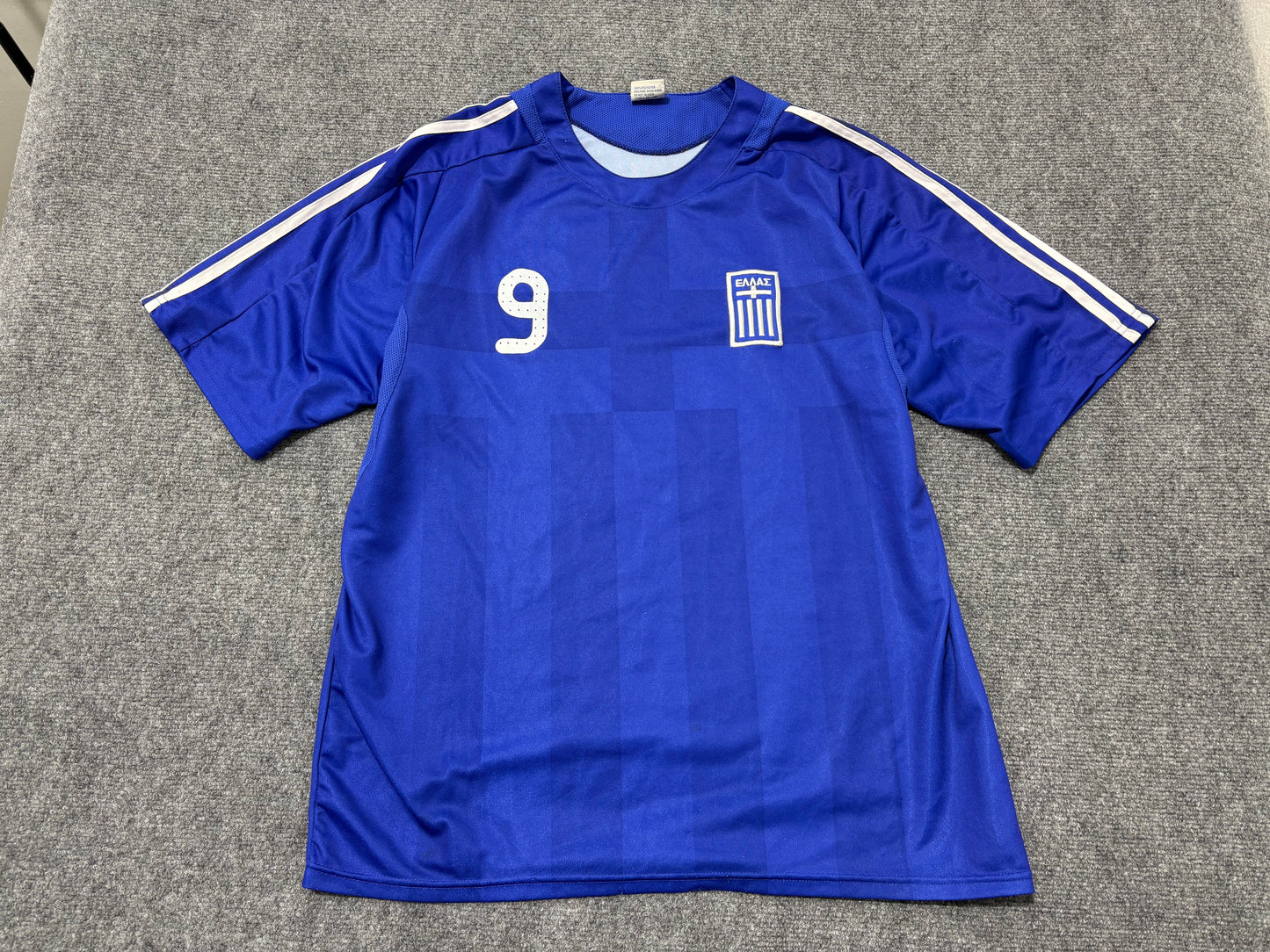 Boot Greece #9 Charisteas Soccer Jersey - Blue Size XL