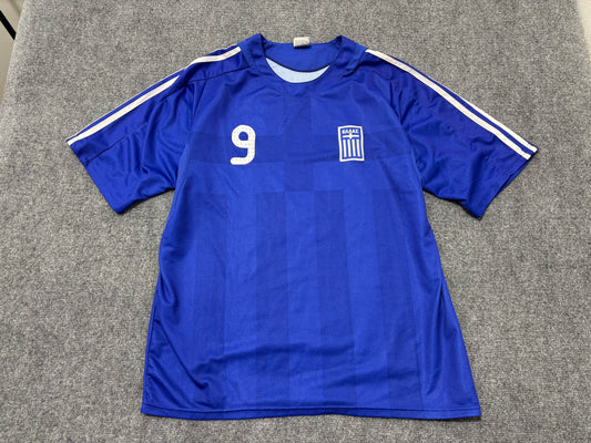 Boot Greece #9 Charisteas Soccer Jersey - Blue Size XL