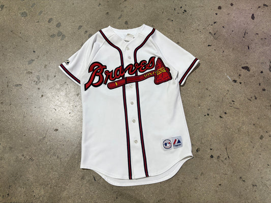 Majestic Atlanta Braves #24 Jersey - White Size Small