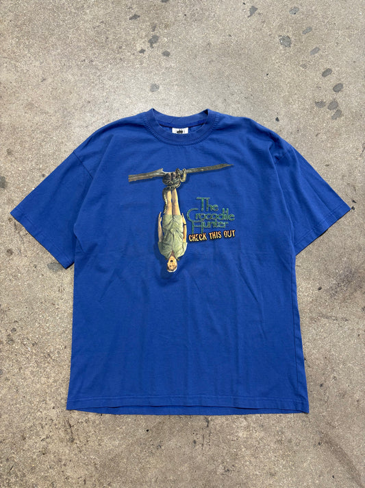 The Crocodile Hunter Check This Out Tee - Blue size XL (22 x 29)