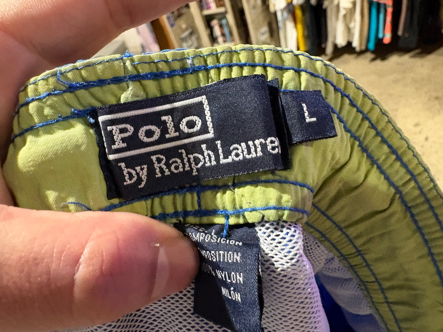 Polo Ralph Lauren Swim Shorts - Blue Size Large