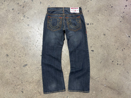 True Religion Bobby Super T Jeans - Dark Wash Size 36 x 34
