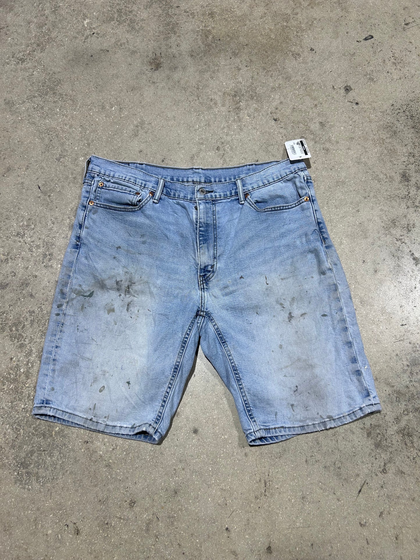 Thrashed Denim Levis Jeans - Blue Size 38