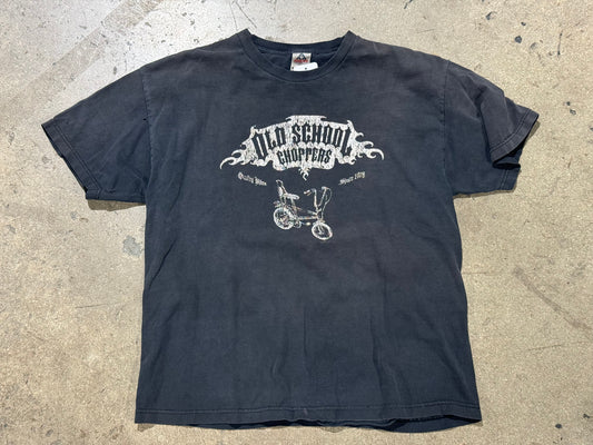 Old School Choppers Tee - Faded Black Size XL