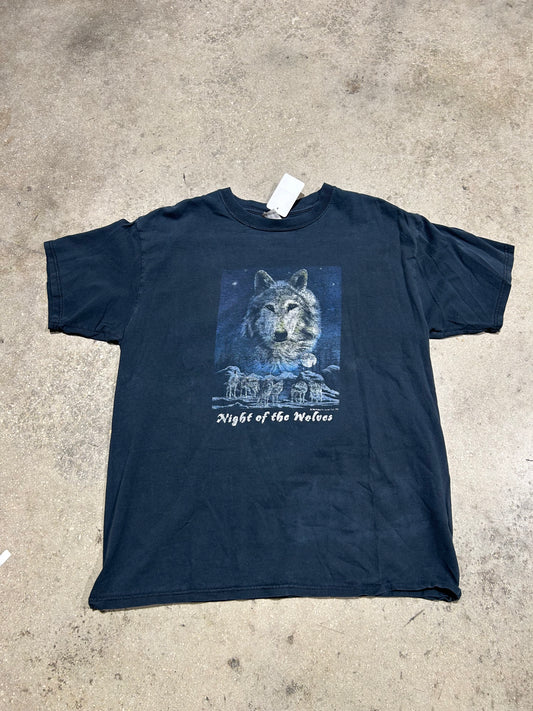 Night Of The Wolves Tee - Black Size XL