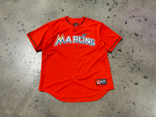 NEW Miami Marlins Blank Baseball Jersey - Orange Size XL