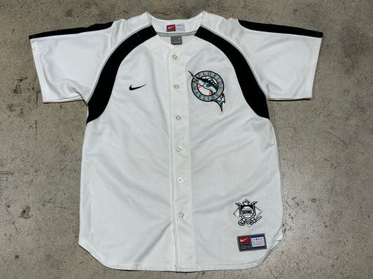 Nike Florida Marlins Practice Jersey - White Medium