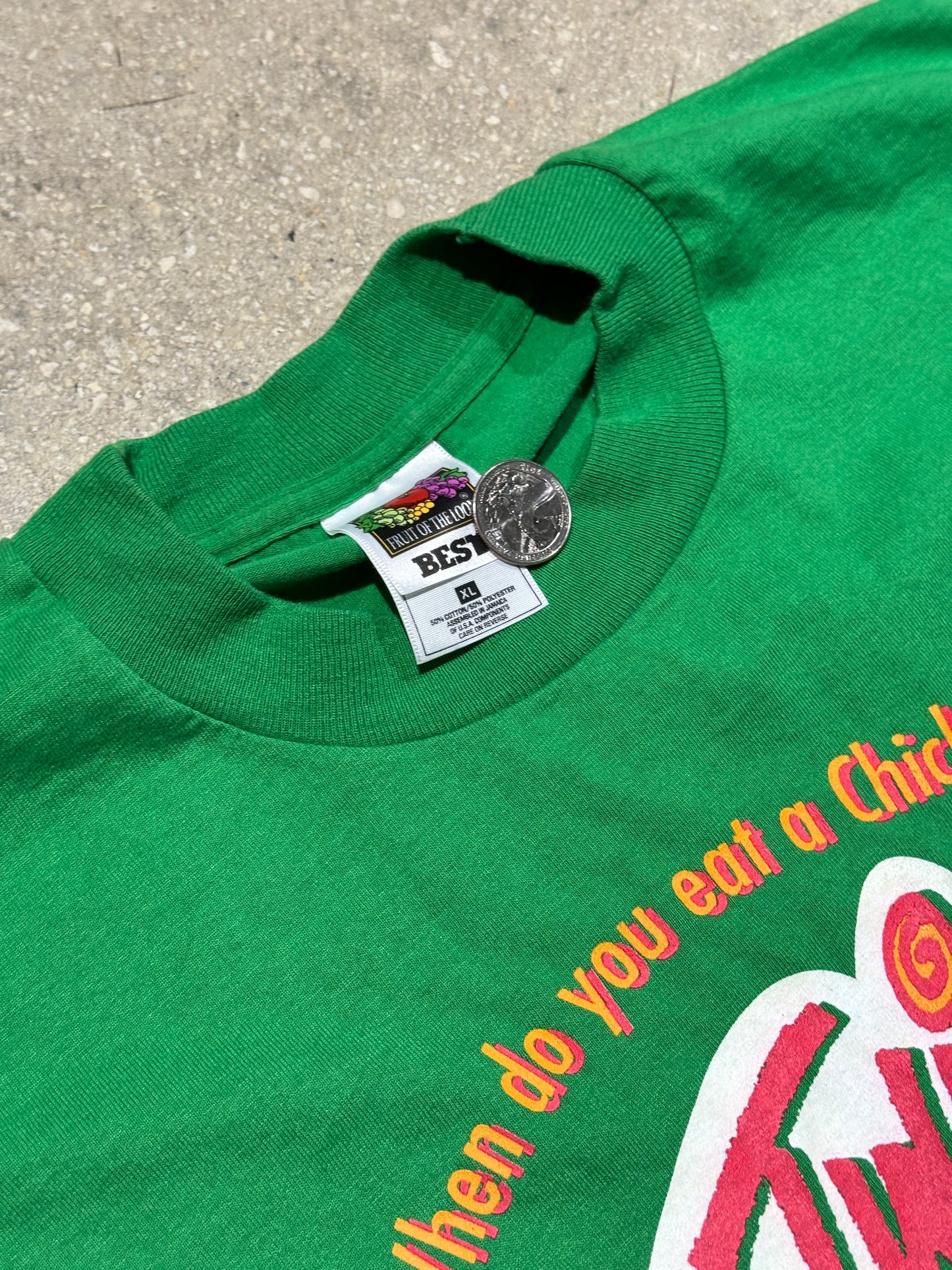 1997 KFC Twister Tee - Green Size XL