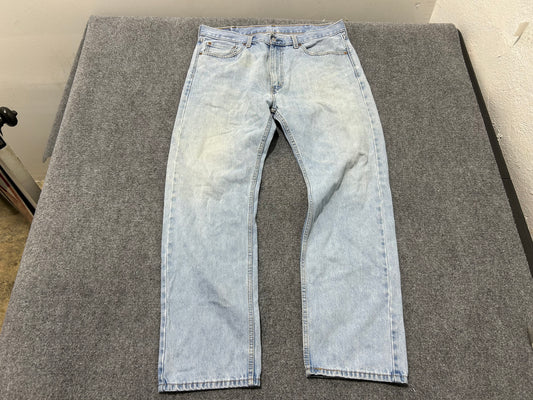 Levis 505 Repaired Denim - Blue Size 38x32(con)