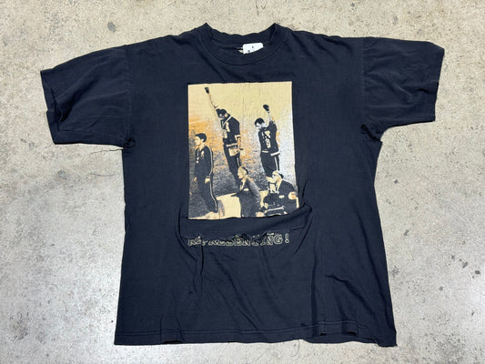 Distressed AF 1968 Olympics Tee - Black Size Large