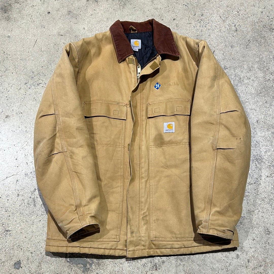 Carhartt Quilt Lined Coat - Khaki Size Large Tall