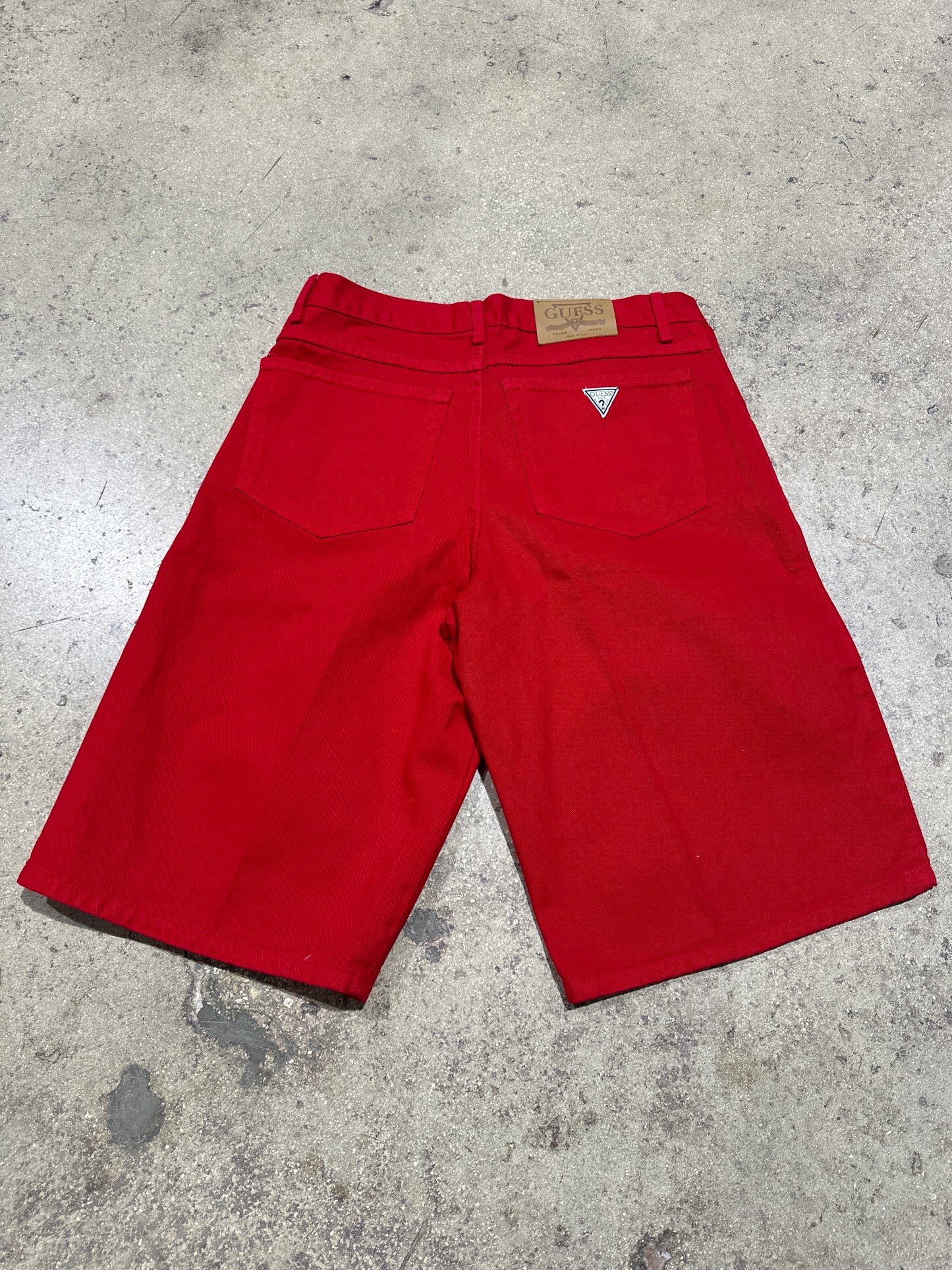 Guess Denim Shorts - Red Size 30