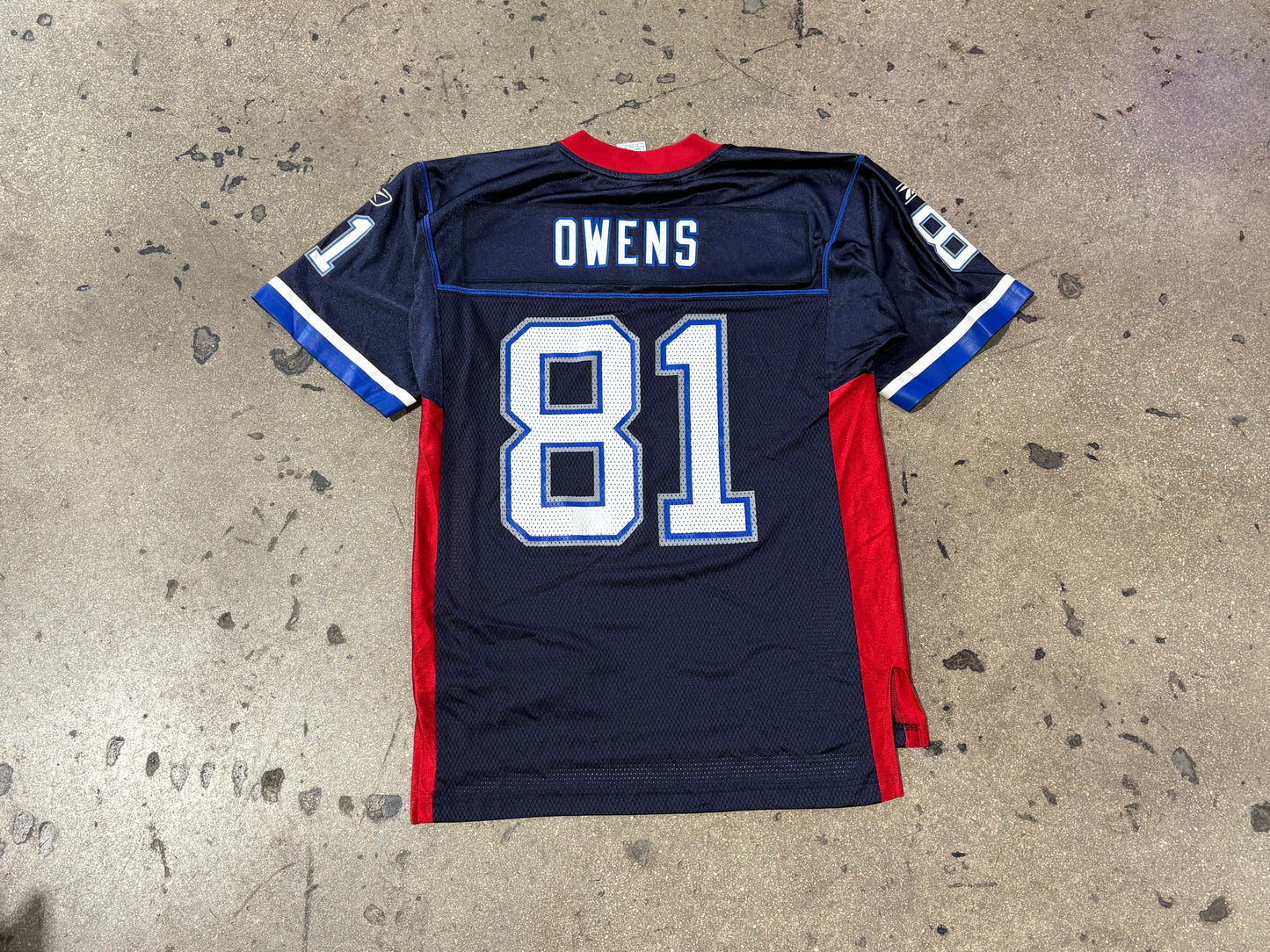 Buffalo Bills #81 Terrell Owens Jersey - Navy Size Small