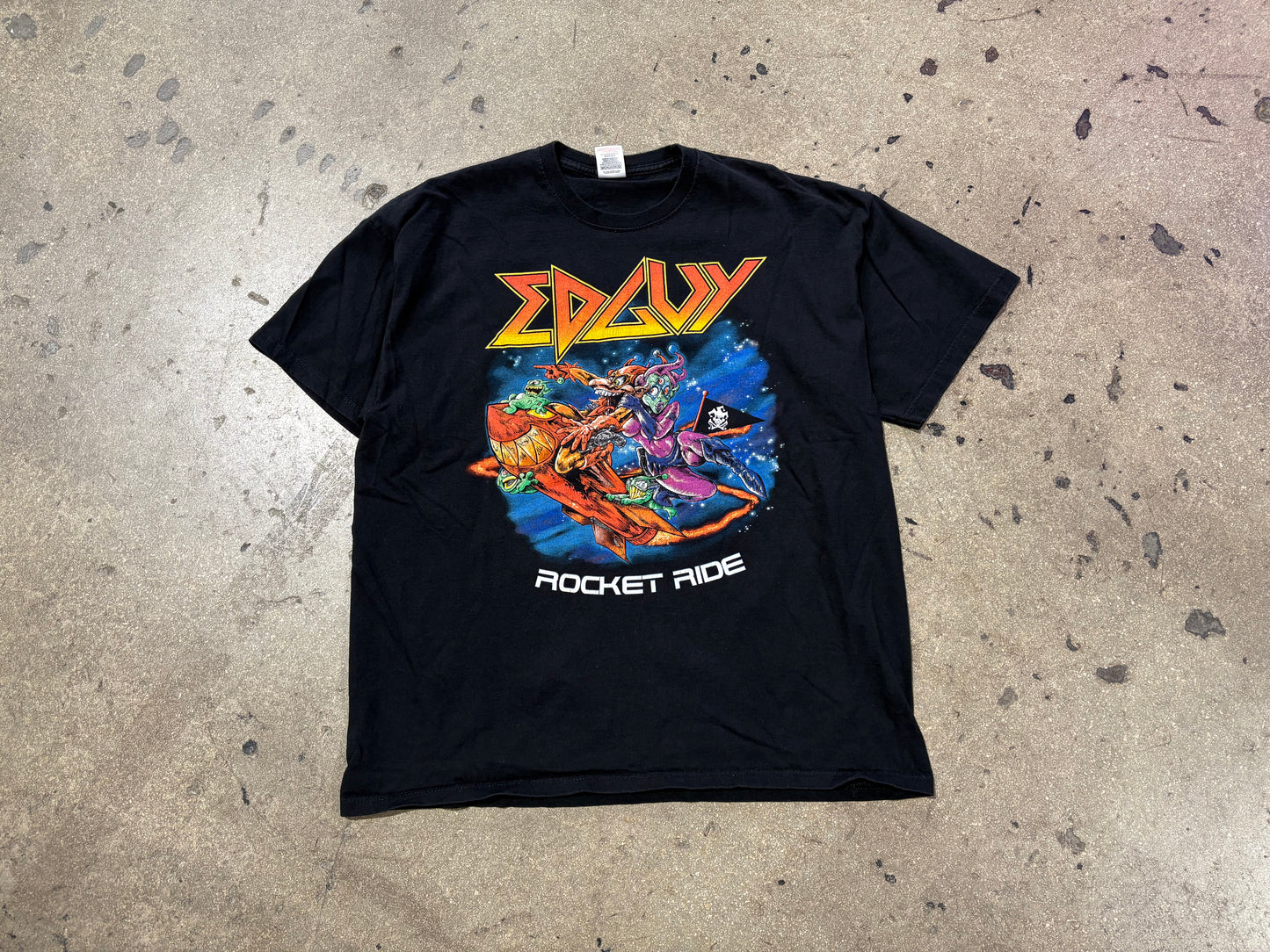 2006 Edguy Rocket Ride Tour Tee - Black Size XL