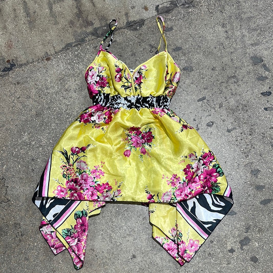WMNS Sele Mini Dress - Yellow Size Medium