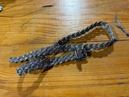 Braided Mesh Link Belt - Silver OS