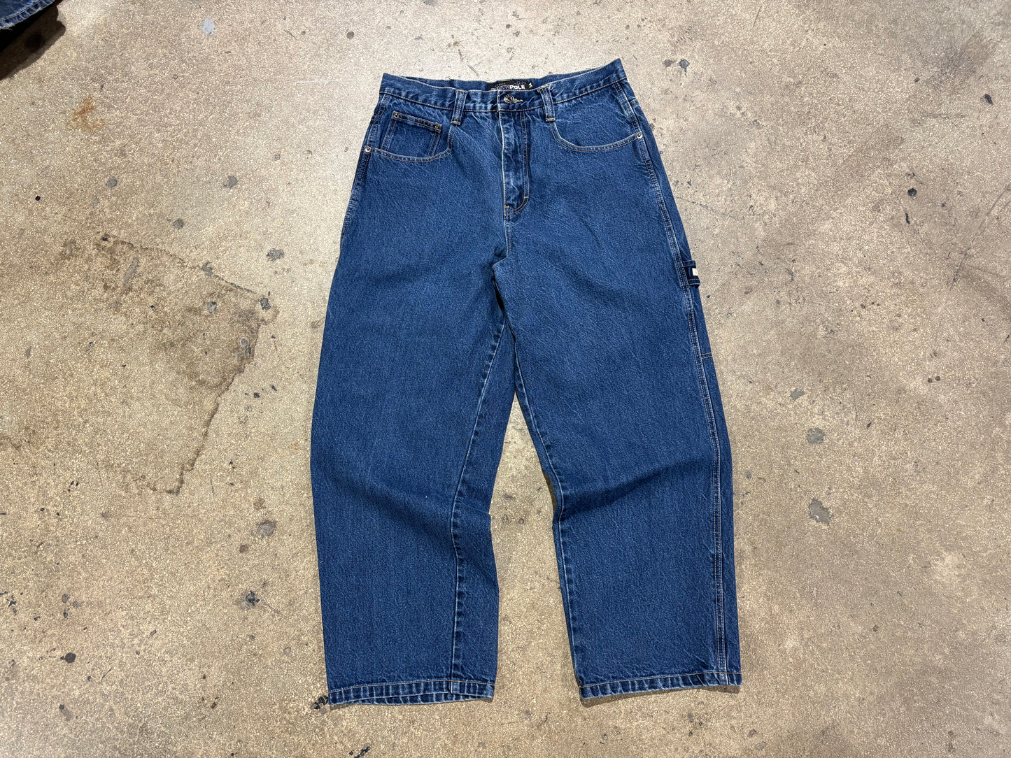South Pole Baggy Carpenter Denim Jeans - Blue Size 34
