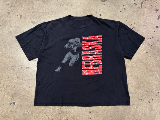 Nebraska University Football Tee - Black Size 2XL