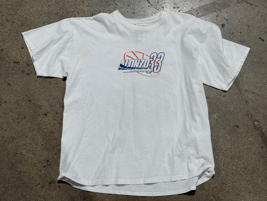 90s Nike Alonzo Mourning #33 Tee - White Size XL