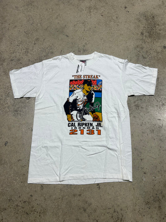 The Streak Cal Ripken Jr. Tee - White Size Large