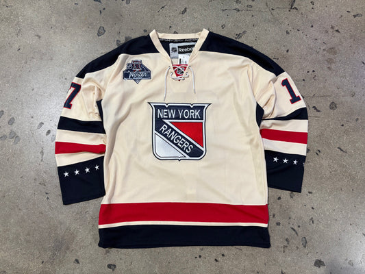2012 Reebok NY Rangers Dubinsky #17 Authentic Winter Classic Jersey Size 54