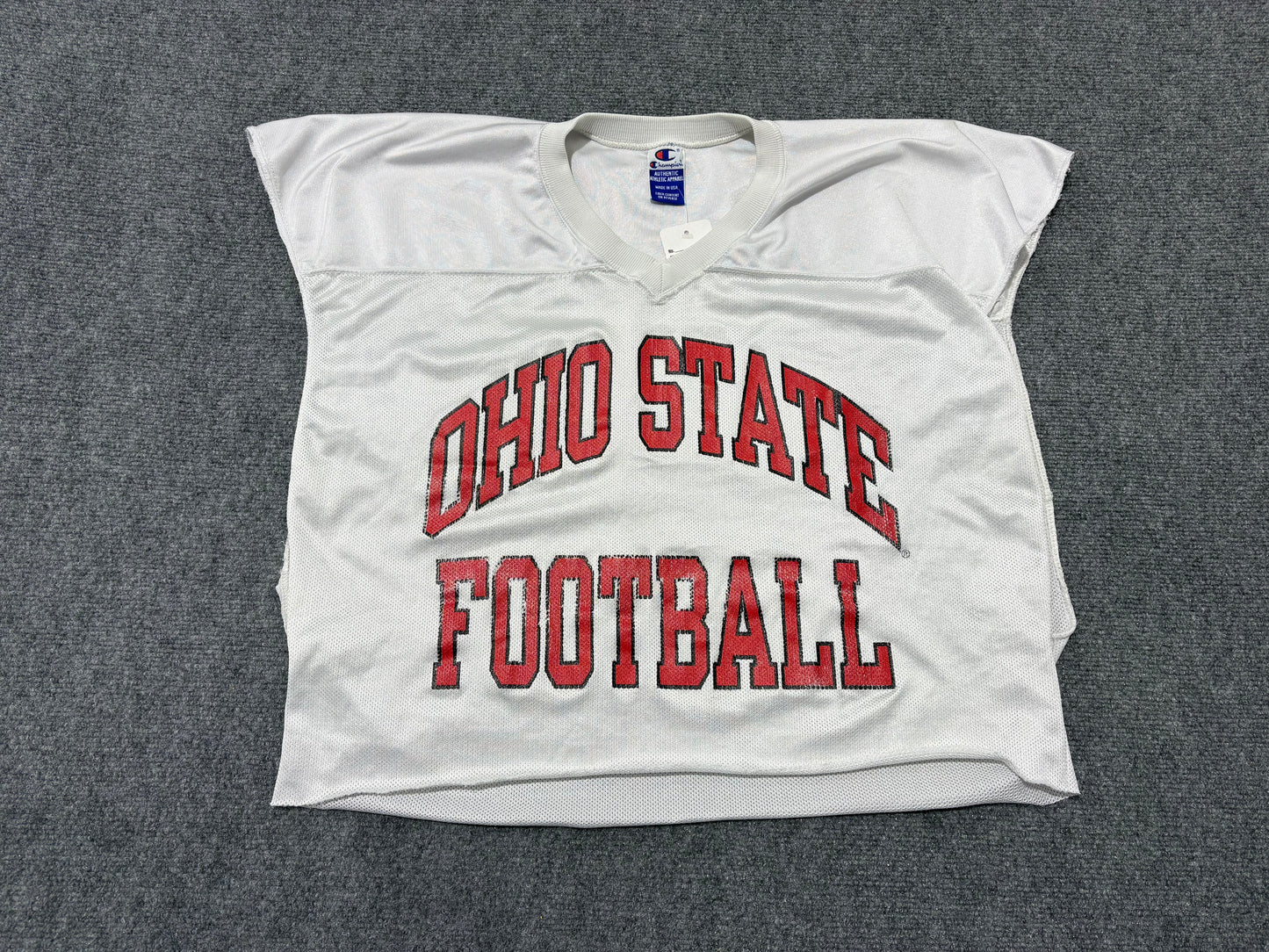 Champion Ohio State Chopped Football Jersey - White Size Large