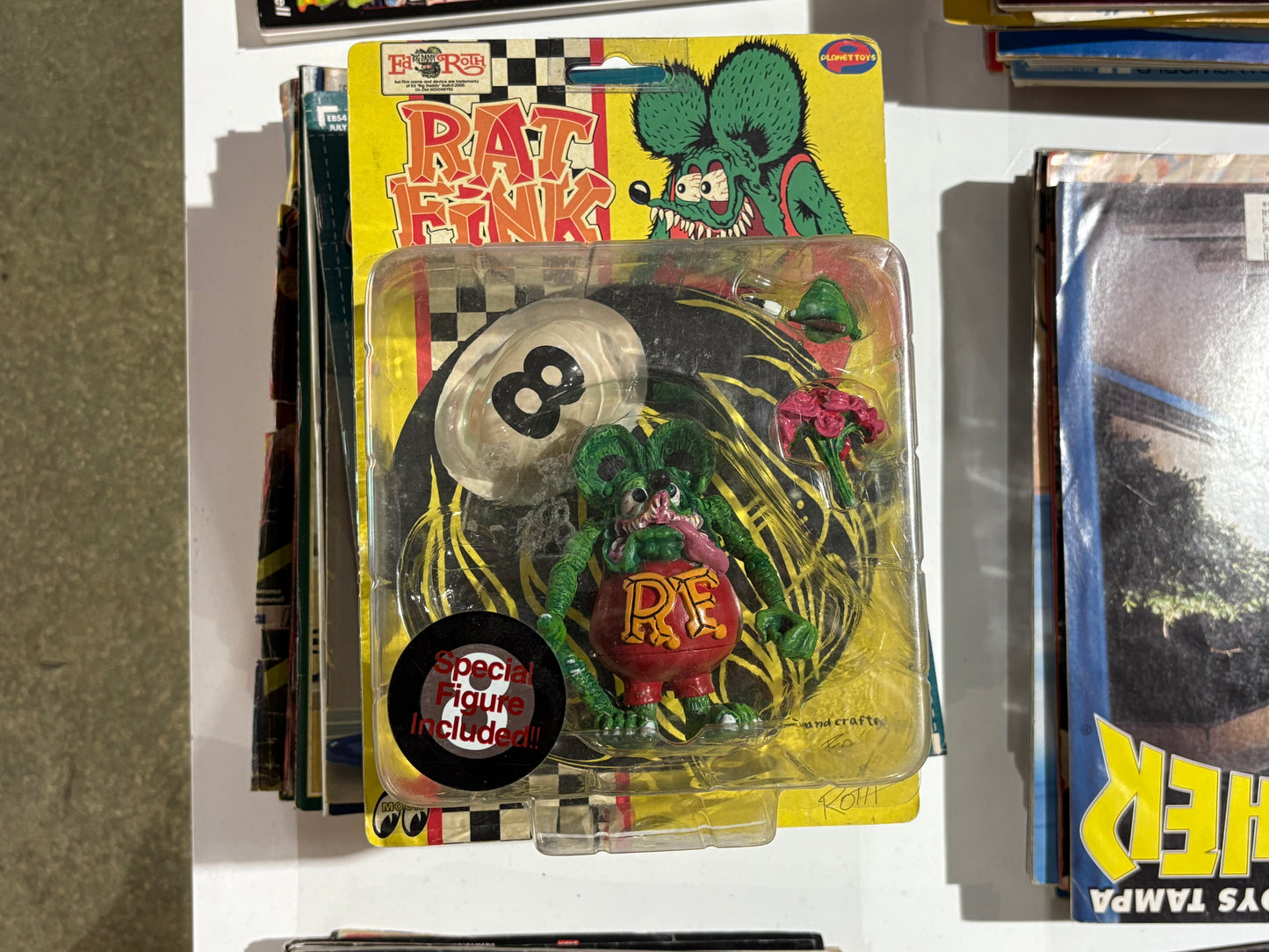 2000 Rat Fink OG Action Figure - Red/Green