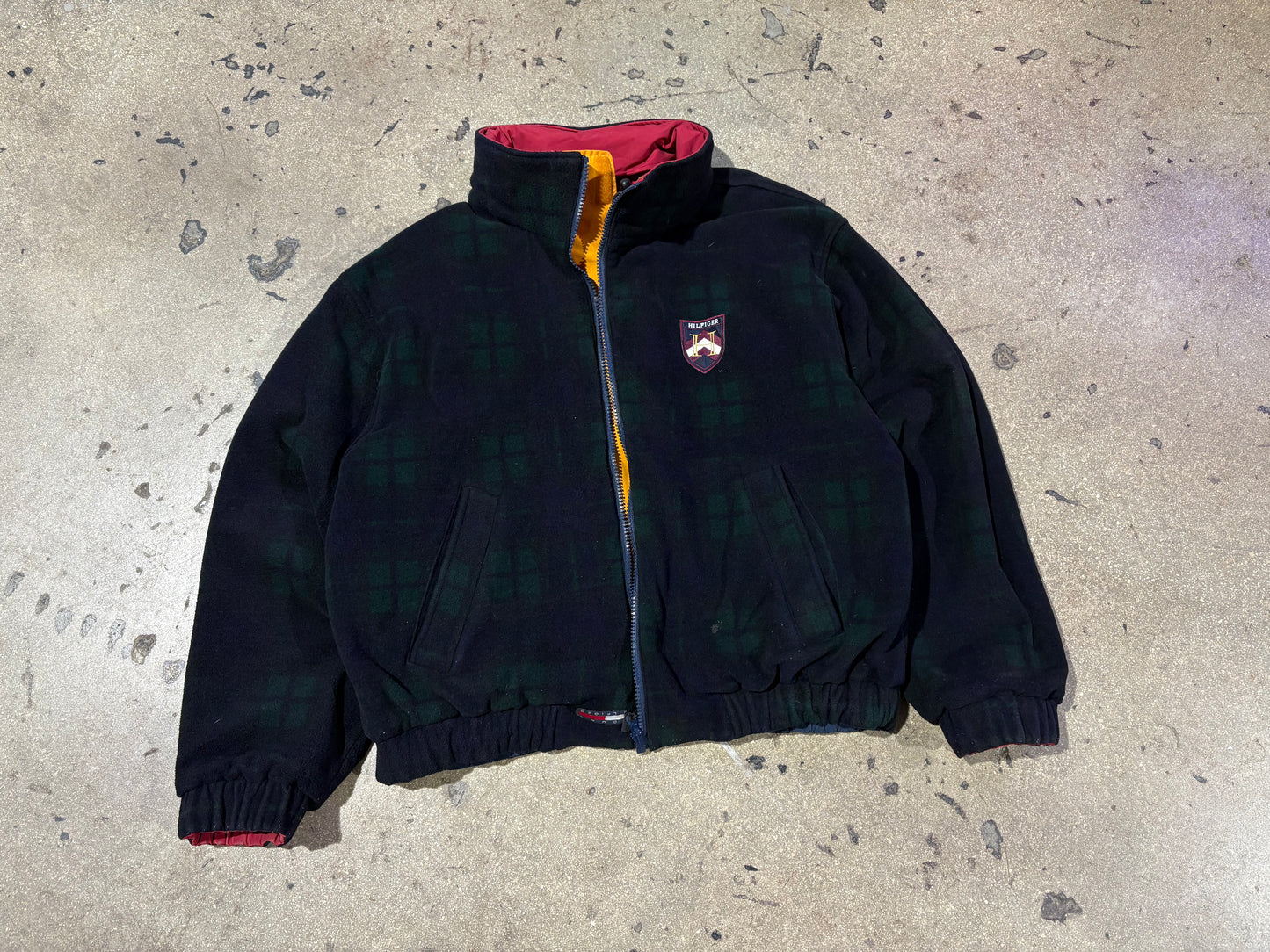 Tommy Hilfiger Color Blocked Reversible Jacket -Red/White/ Navy Size XL