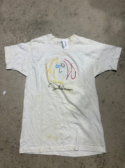John Lennon Tee - White Size Large