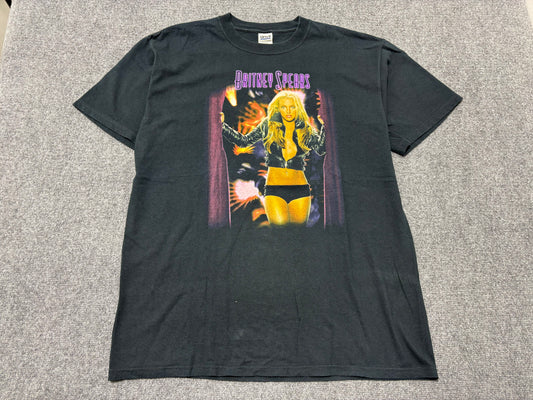 2004 Britney Spears The Onyx Hotel Tour Tee - Black Size XL