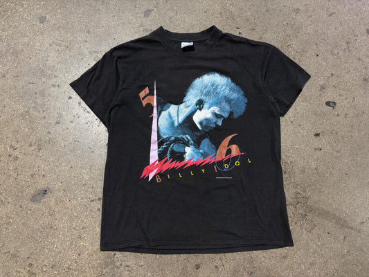 1986 Billy Idol Tee - Black Size Large