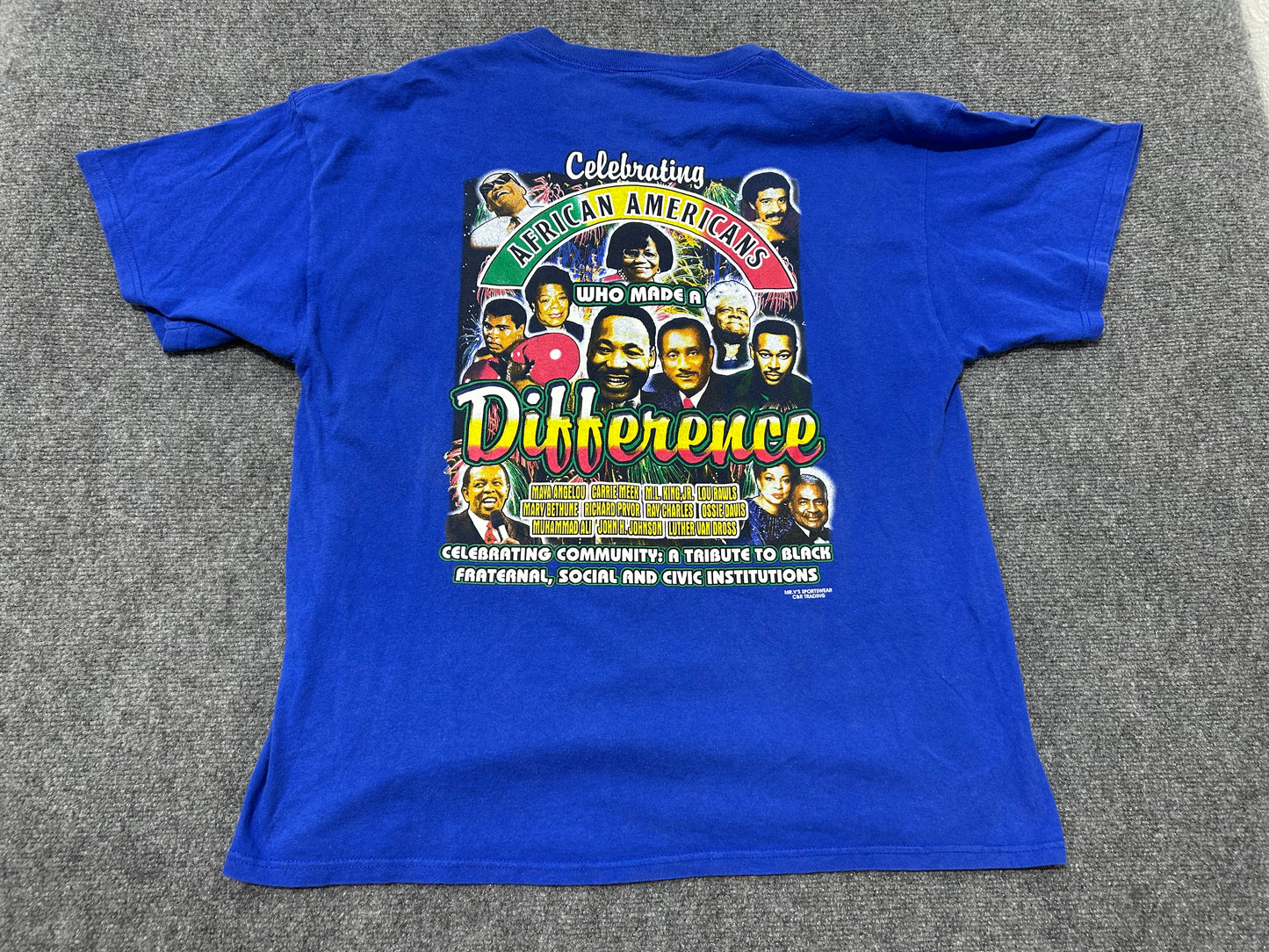 Black History 365 Days A Year Tee - Blue Size XL