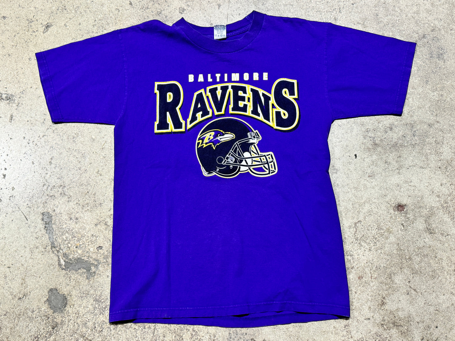 Baltimore Ravens Helmet Tee - Purple Size Large