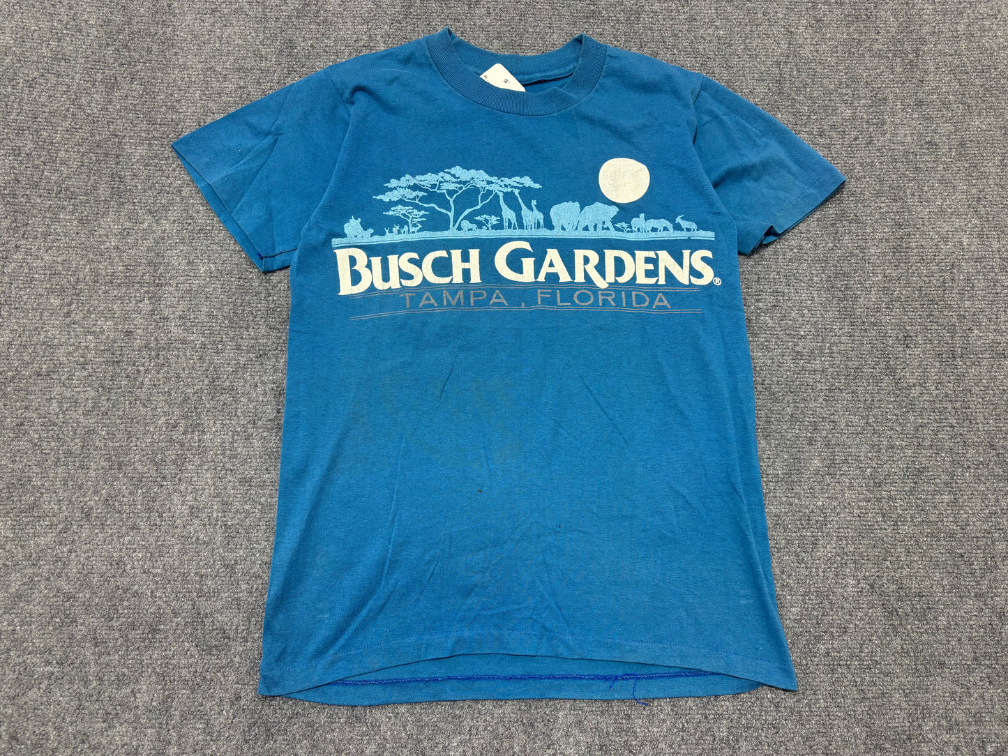 Busch Gardens Tee - Blue Size Small
