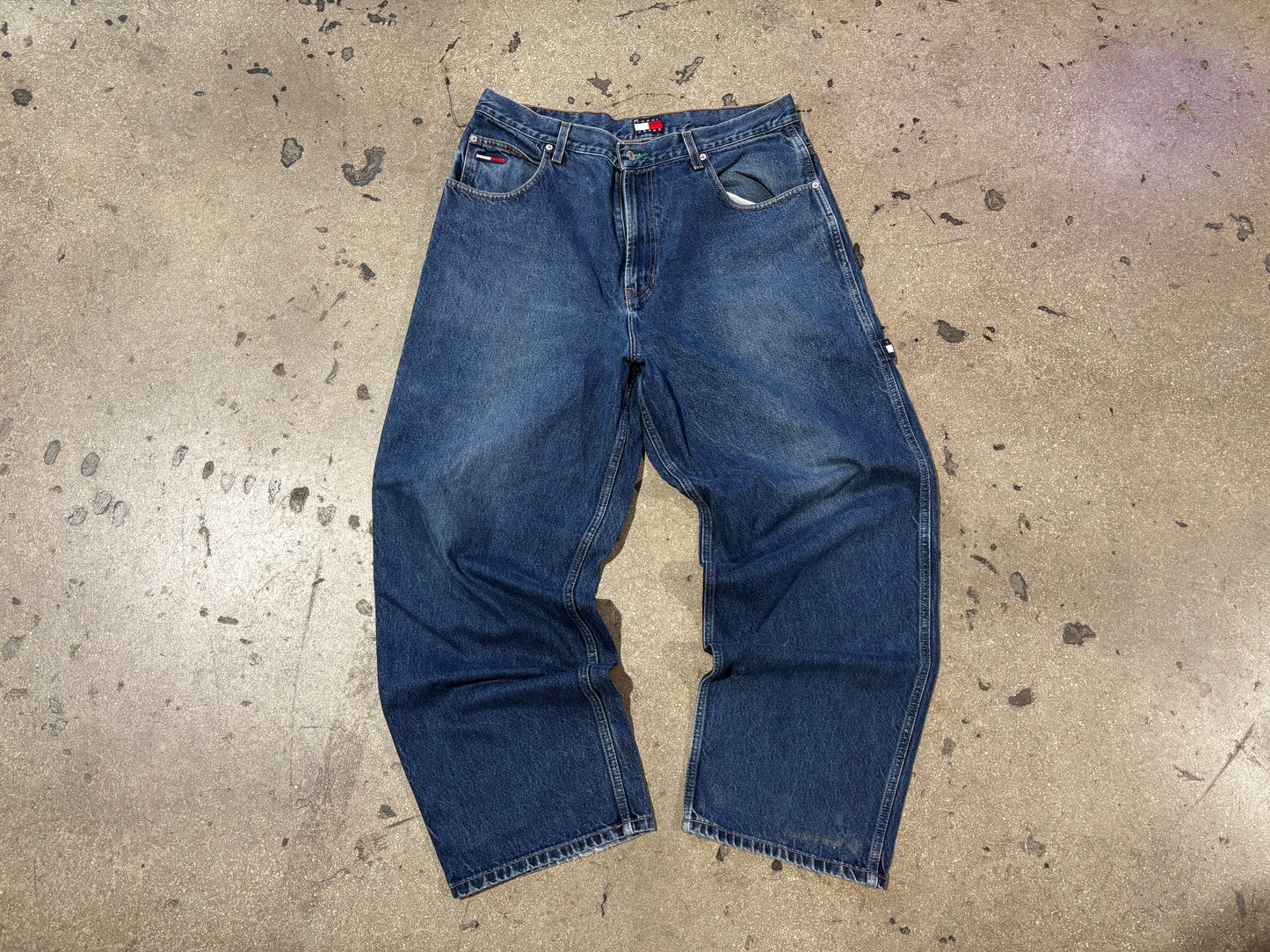 Tommy Hilfiger Baggy Carpenter Denim Jeans - Blue Size 36 x 32