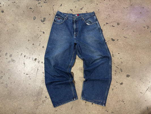 Tommy Hilfiger Baggy Carpenter Denim Jeans - Blue Size 36 x 32