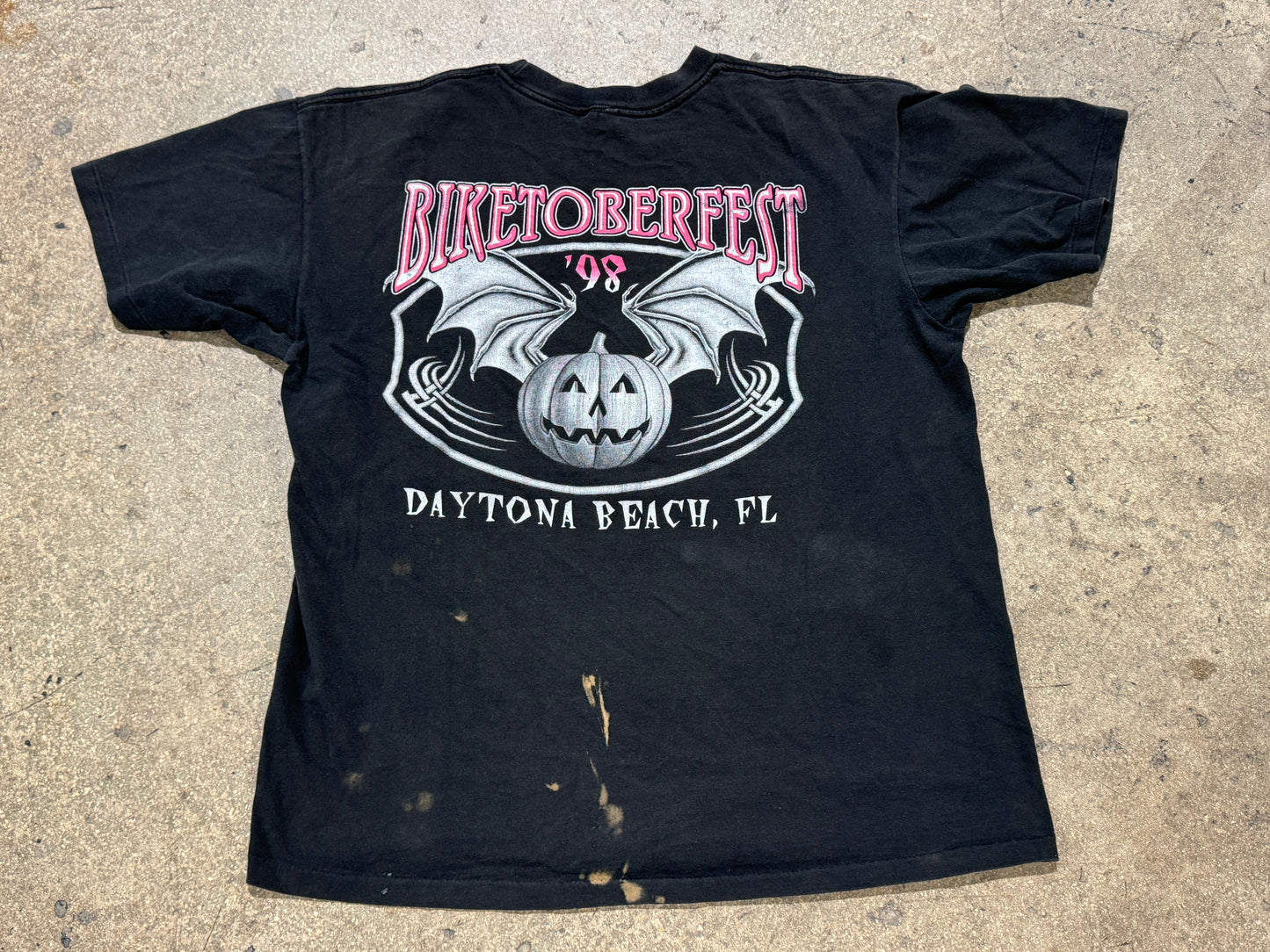 1998 Biketoberfest Tee - Black Size XL