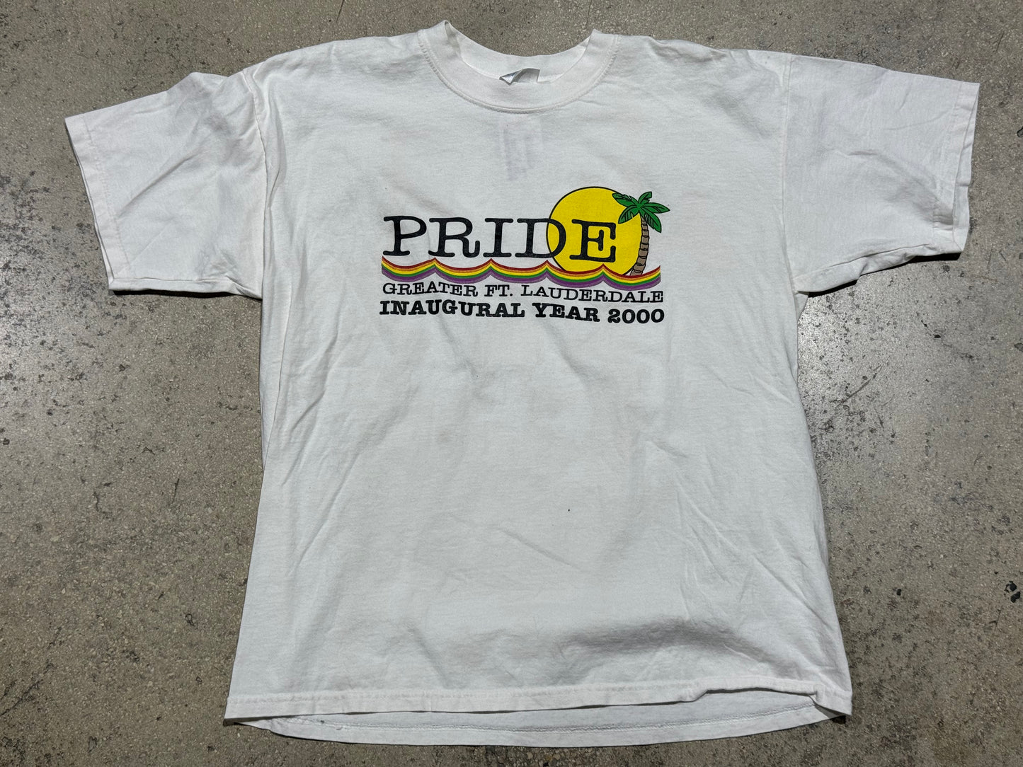 2000 FTL Inaugural Pride Tee - White Size XL