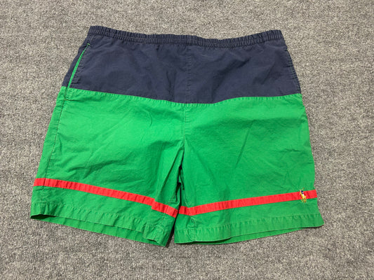 Ralph Lauren Polo Swim Shorts - Navy/Green/Red Size XL