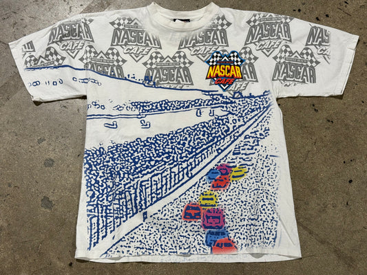 Nascar Myrtle Beach Cafe AOP Tee Size XL