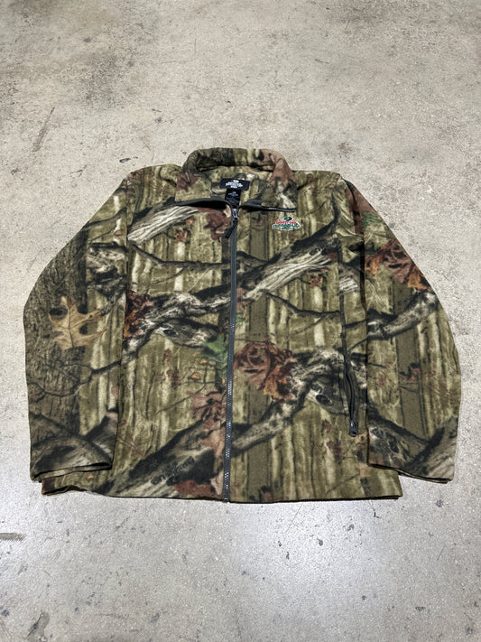 Mossy Oak Fleece Jacket - Camo Size Medium