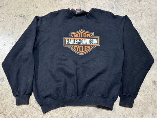 2000 Harley-Davidson Central Maine Crewneck - Black Size XL