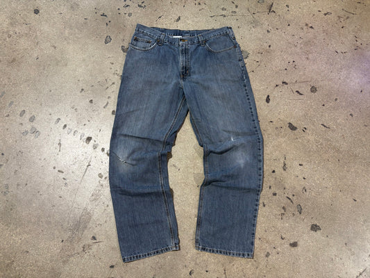 Carhartt Straight Fit Denim Jeans - Blue Size 36 x 32