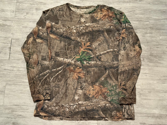 Burne Outdoor Real Tree Camo Longsleeve Tee Size XL