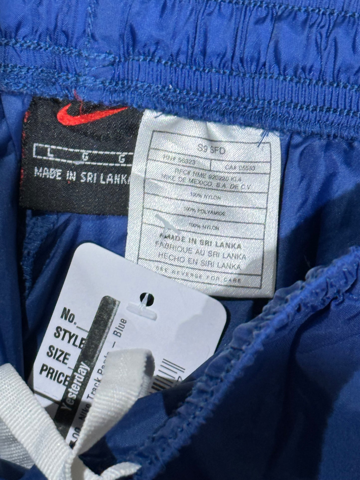 Nike Track Pants - Blue Size Large