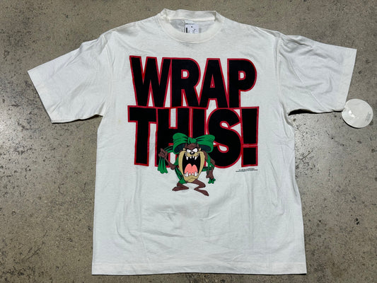 Taz Wrap This Tee - White Size XL